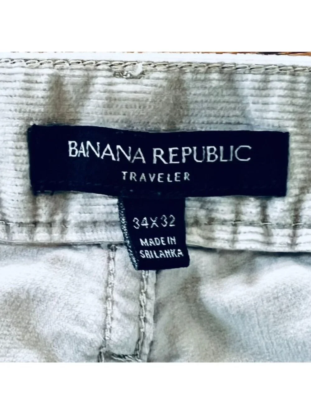 Banana Republic Mens Brown Slim-Fit Corduroy Pants Size 32 x 32